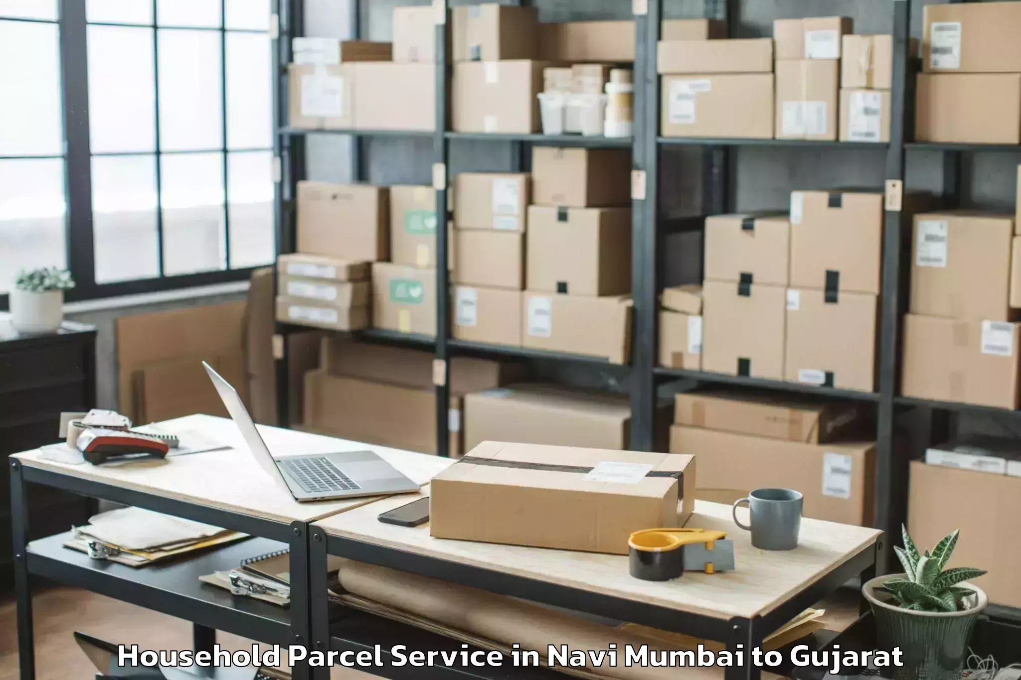 Book Your Navi Mumbai to Bhilad Household Parcel Today